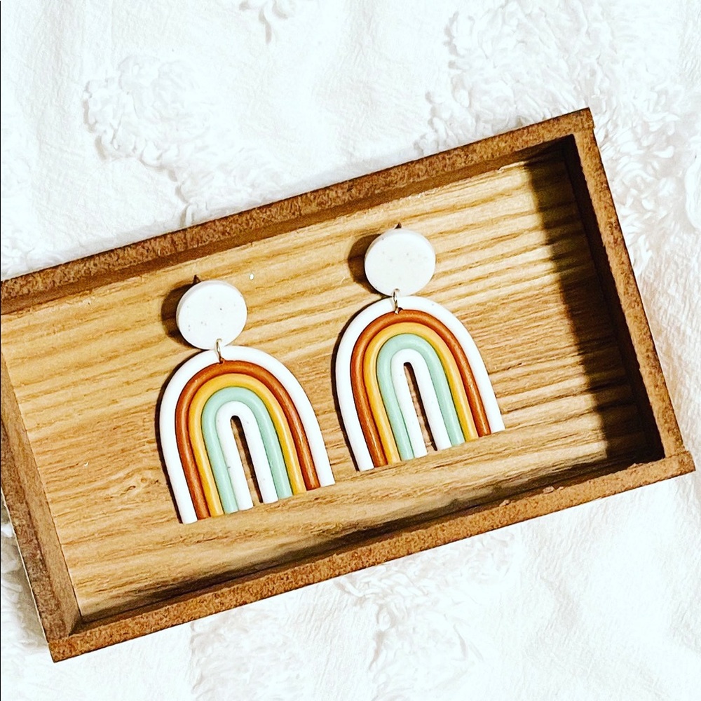 Rainbow Boho Earrings